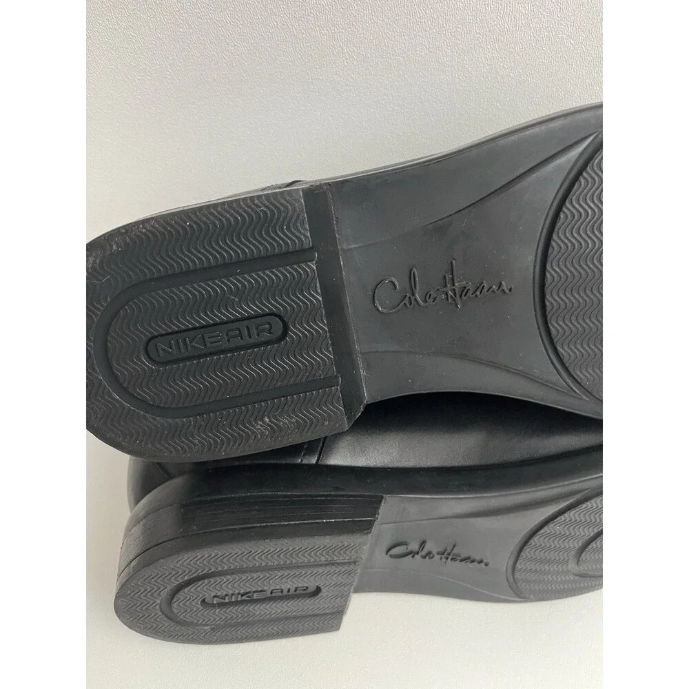 Cole Haan Men's C09283 Black Leather Apron Toe Derby Shoes Size 11 M